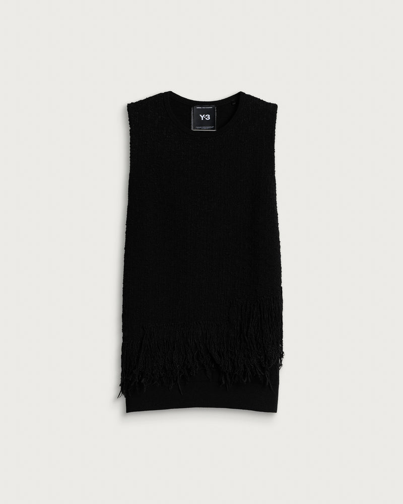 Y-3 Knit Fringe Vest