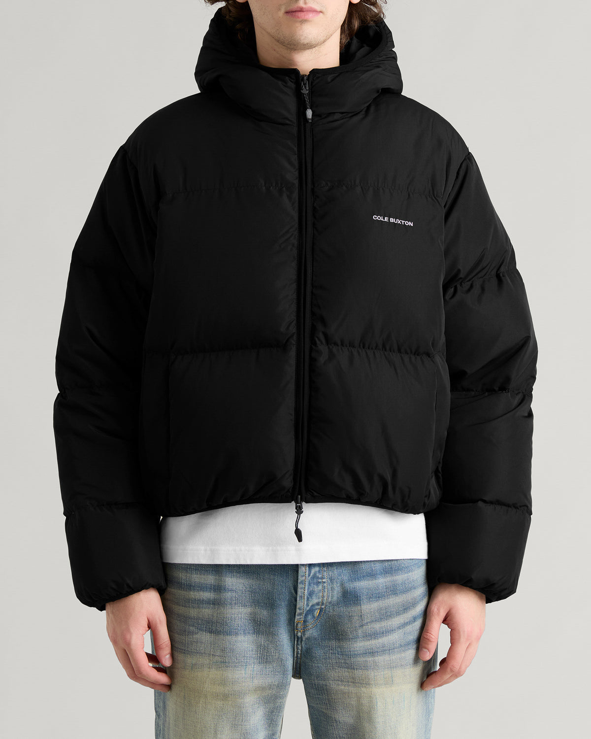 Cole Buxton Hooded Cocoon Down Jacket