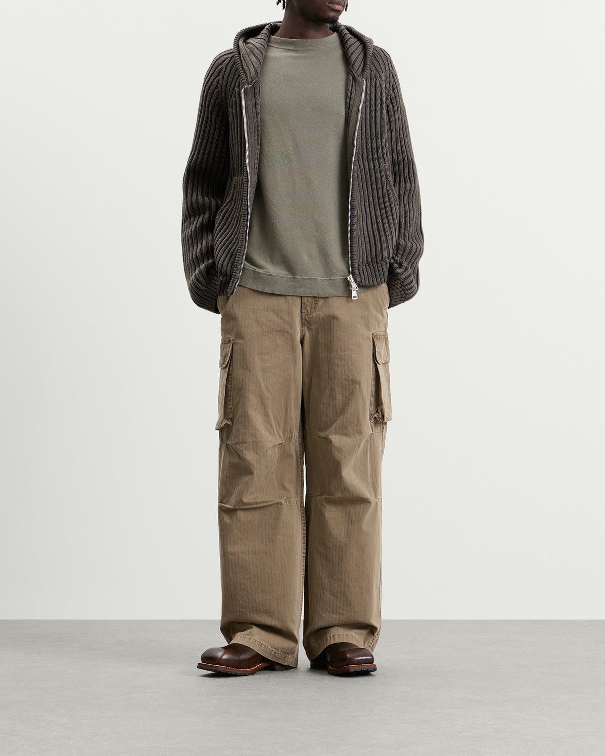Our Legacy Stripe Dry Merino Wool Level Hood