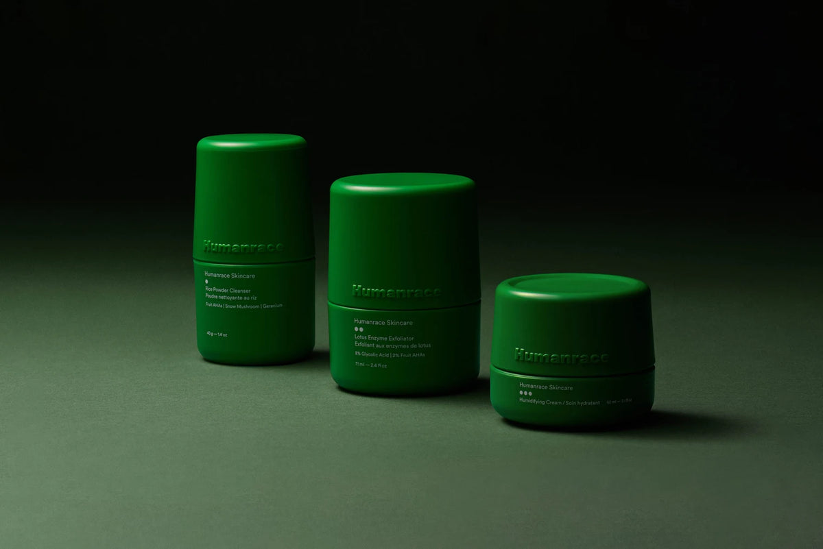 The Humanrace skincare range.