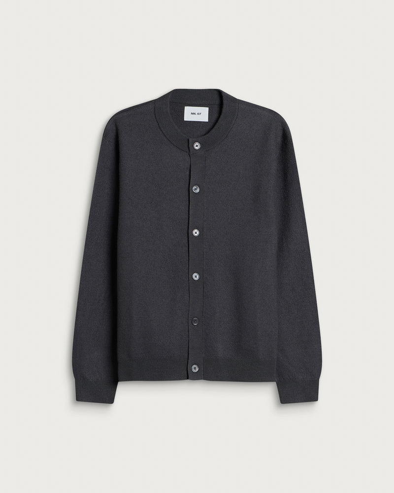 NN07 Jasper Boiled Wool Crew Cardigan