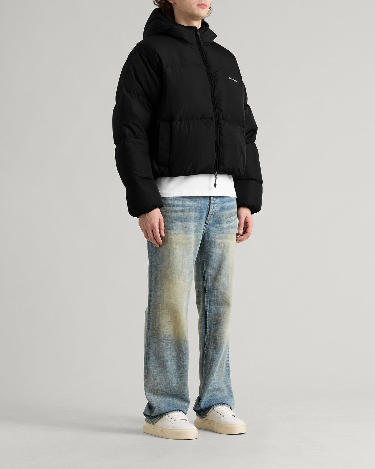 Cole Buxton Hooded Cocoon Down Jacket