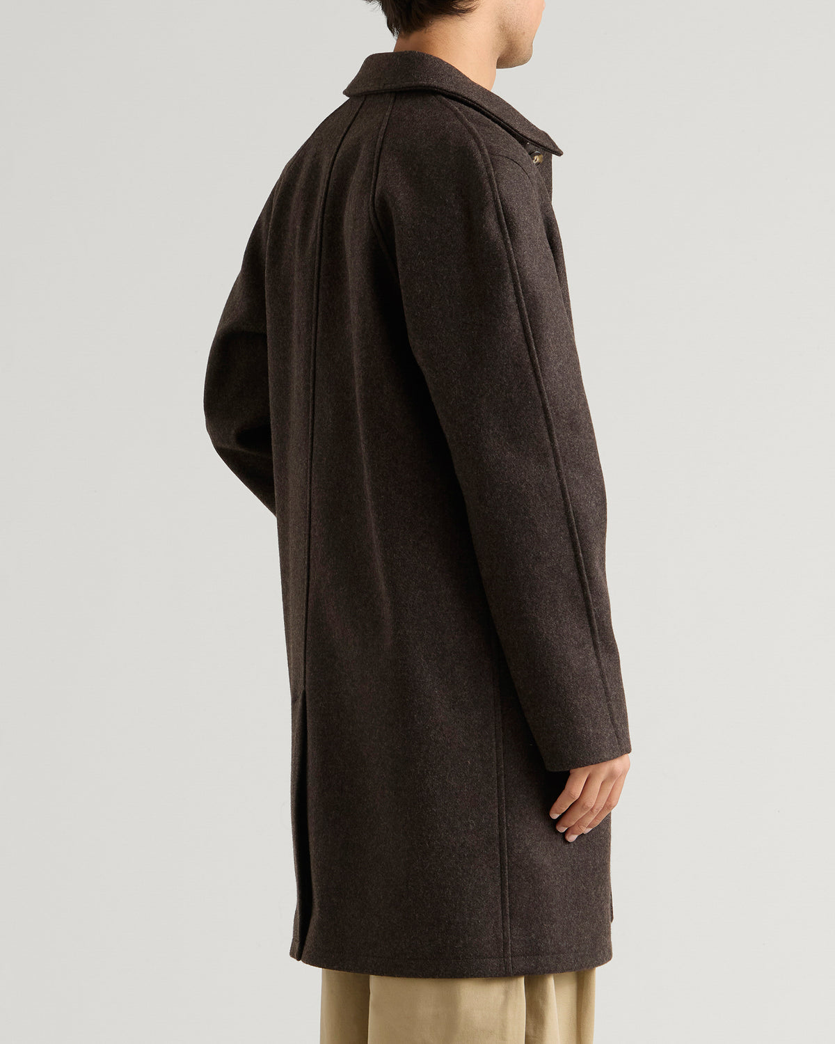 A.P.C. Auster Heathered Wool Mac