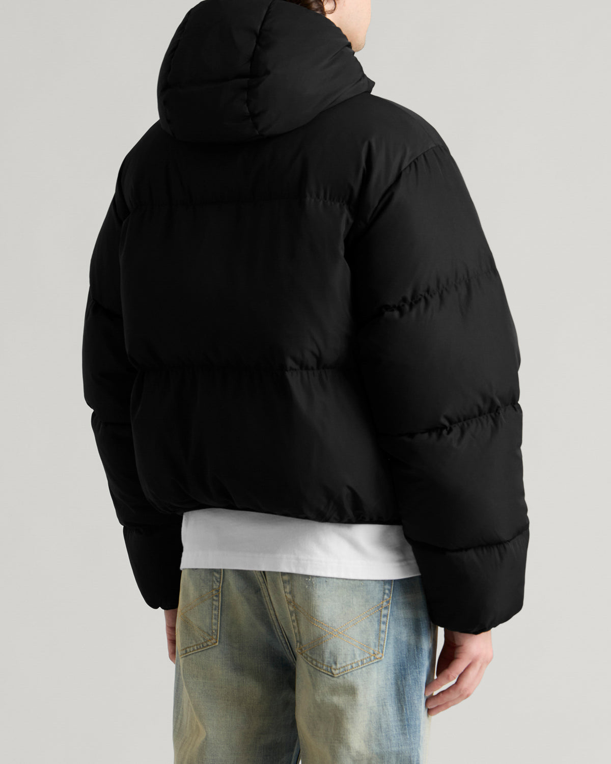 Cole Buxton Hooded Cocoon Down Jacket