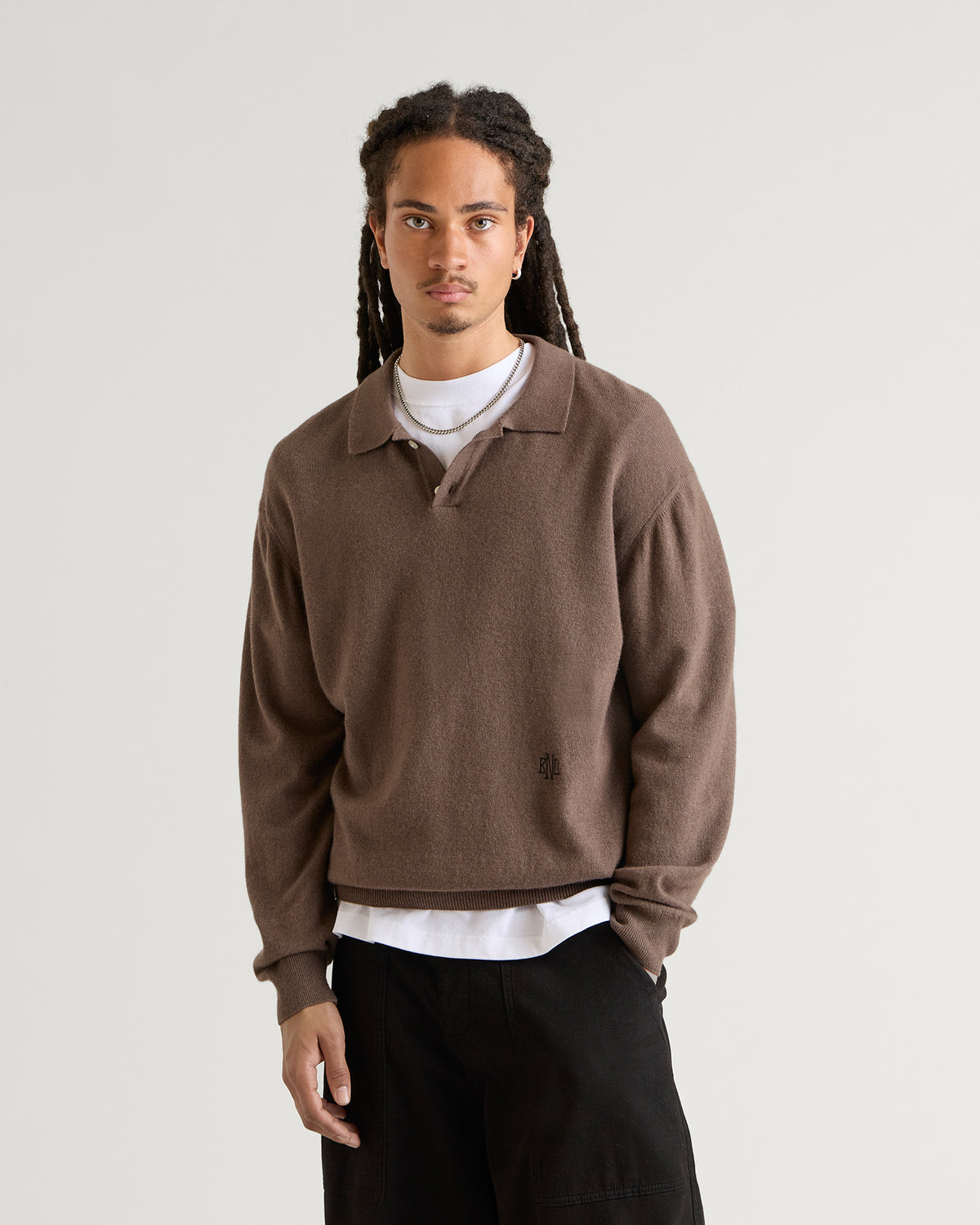 END. Monogram Knitted Polo
