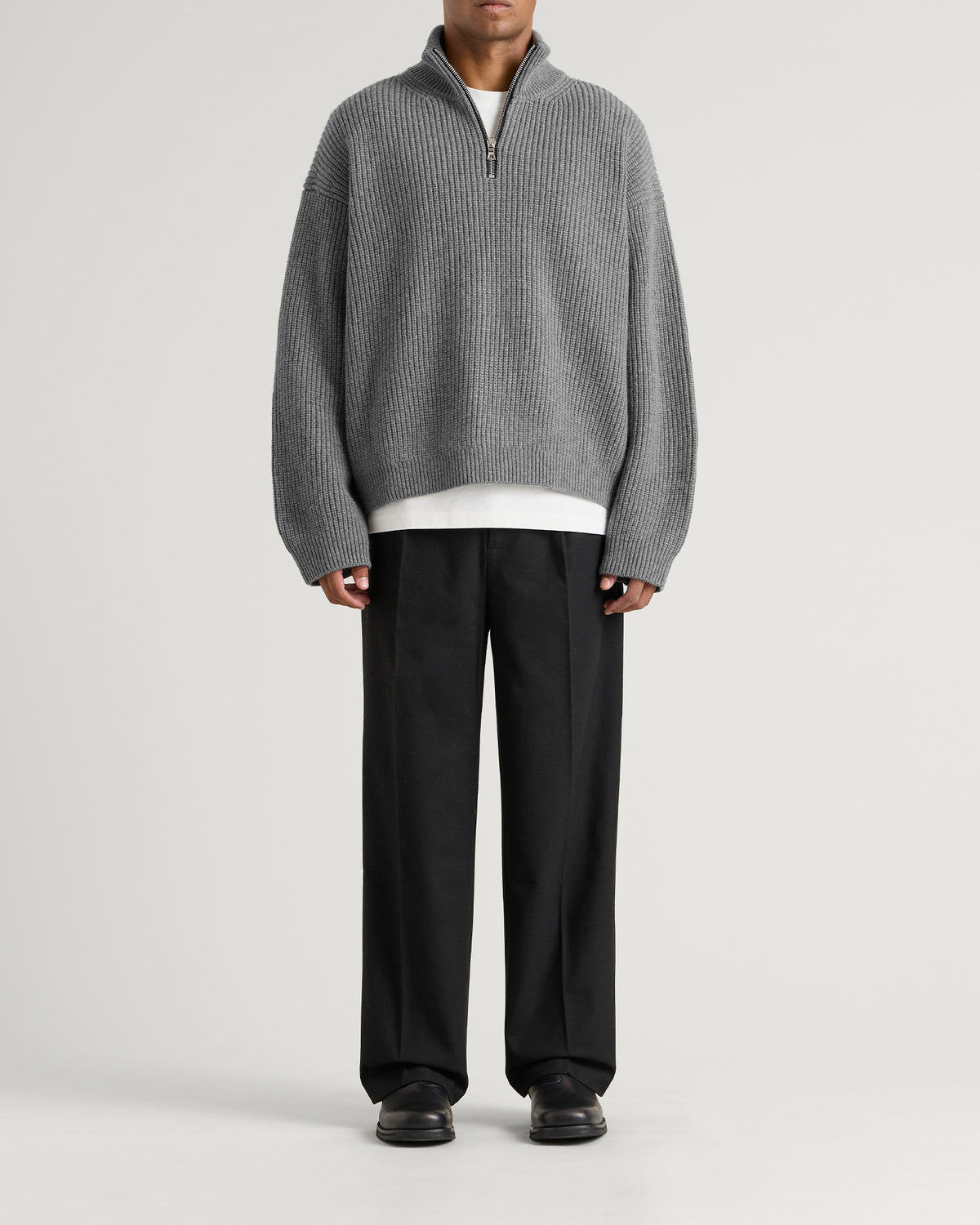 Daniel Simmons Merino Knit Q-Zip Jumper