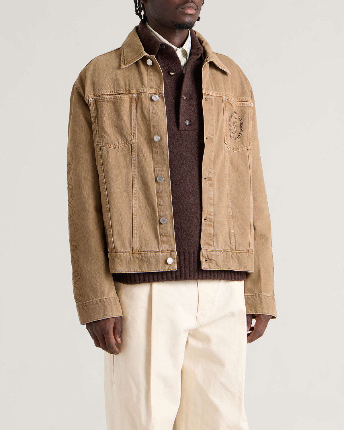 Drôle de Monsieur Patch Pocket Denim Jacket
