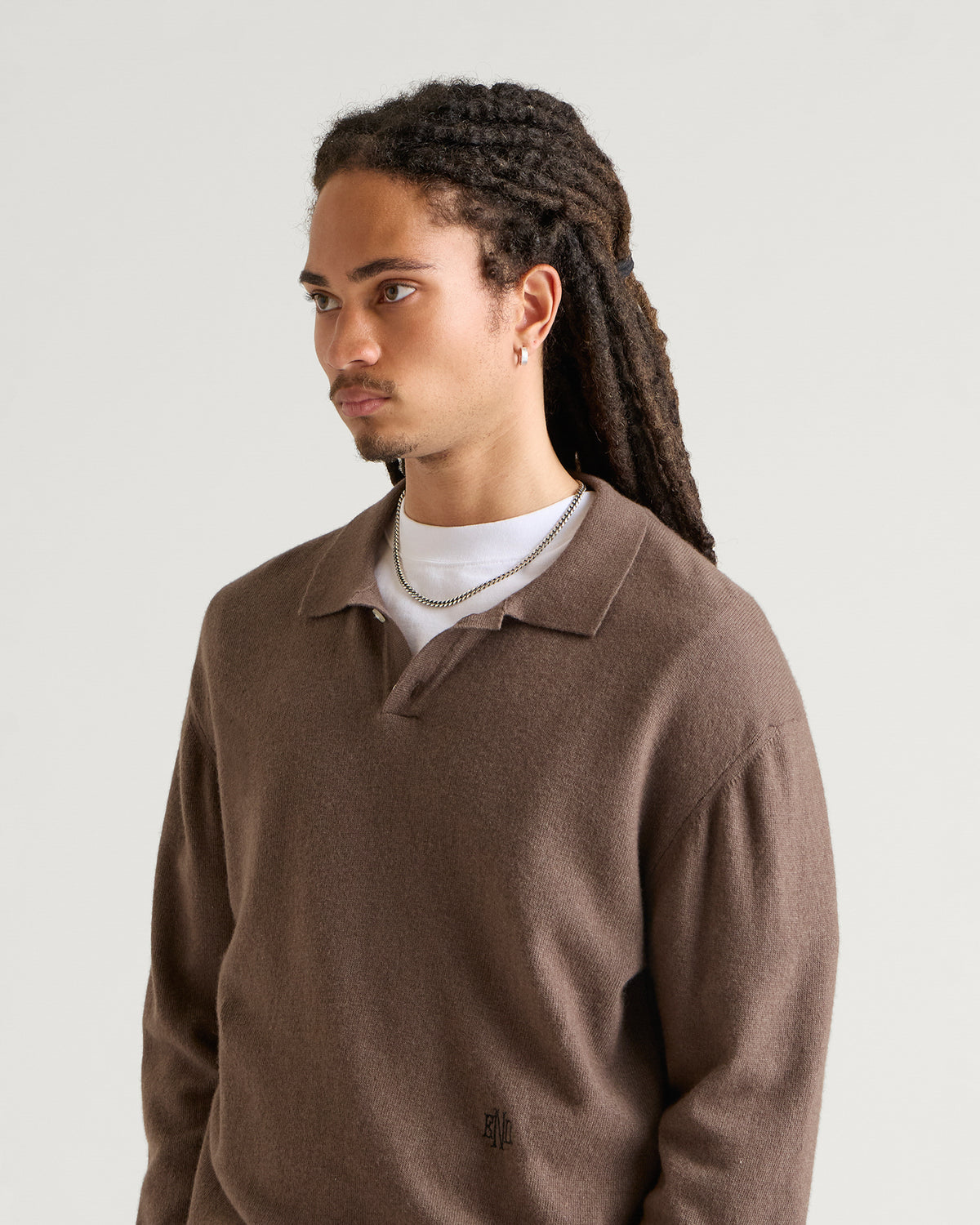 END. Monogram Knitted Polo