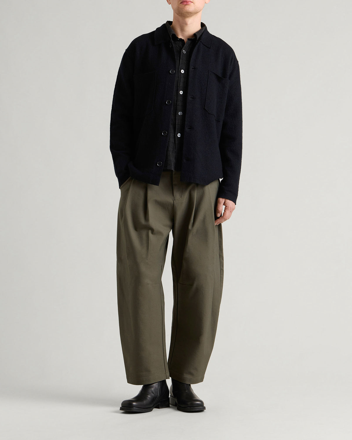 NN07 Jonas Bolied Wool Overshirt