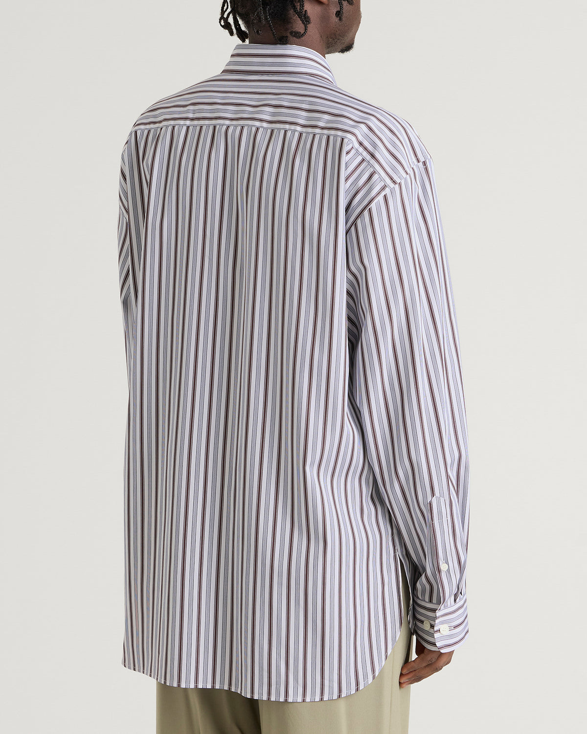 Dries Van Noten Croom Stripe Cotton Poplin Shirt