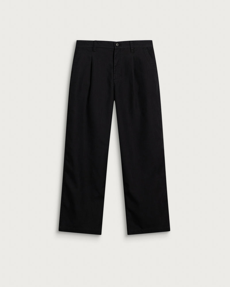 Bound Wide Pleated Trouser