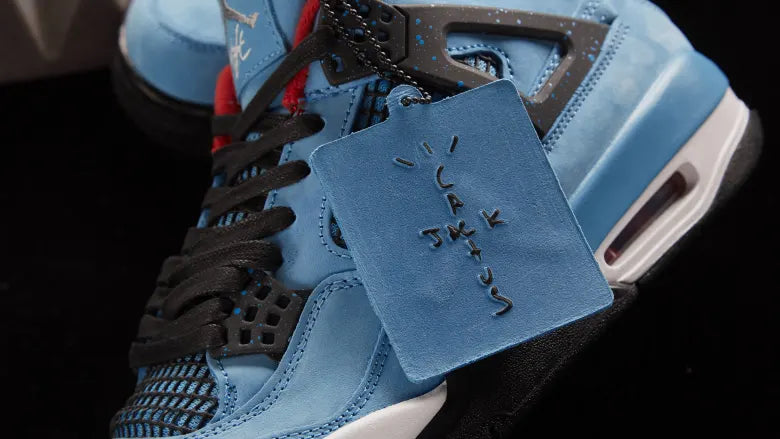 The Travis Scott x Air Jordan 4 sneakers.
