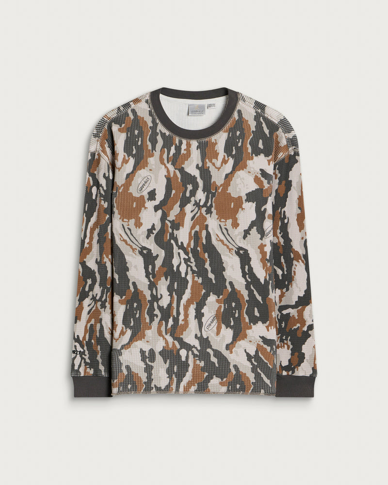 Gramicci Waffle Crew Long Sleeve Top