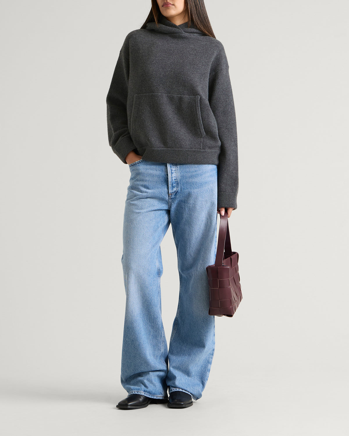 Róhe Hooded Kangeroo Jumper