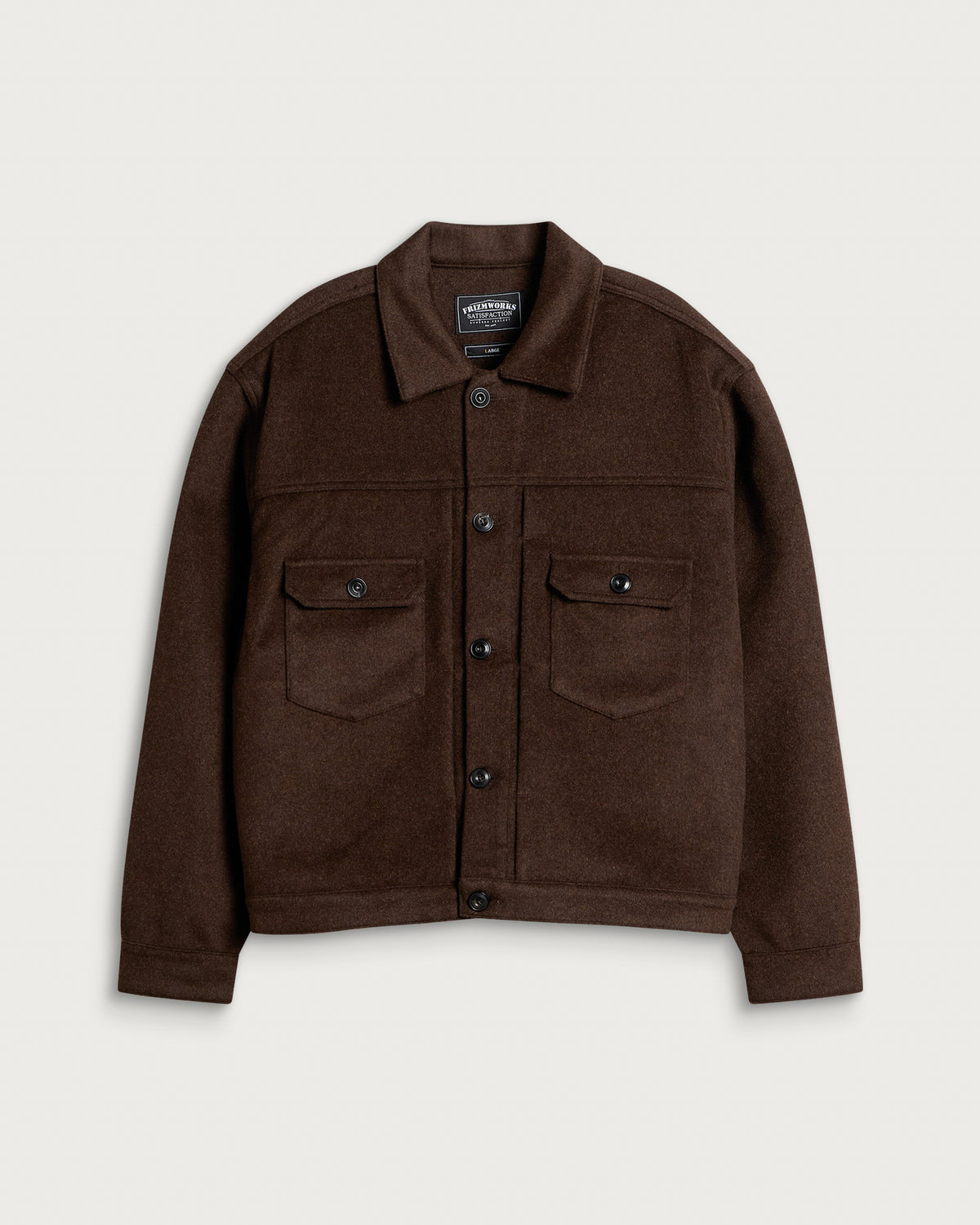FrizmWORKS Solid Wool Trucker Jacket