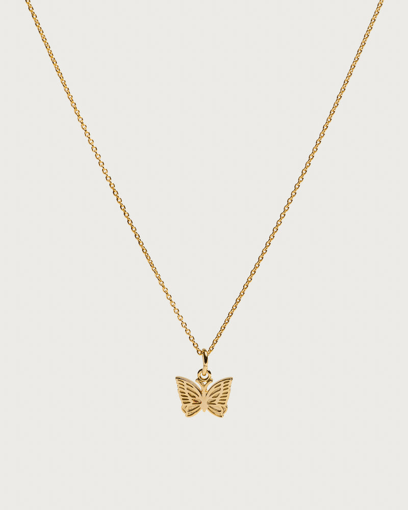 Needles Gold Plate Pendant Necklace