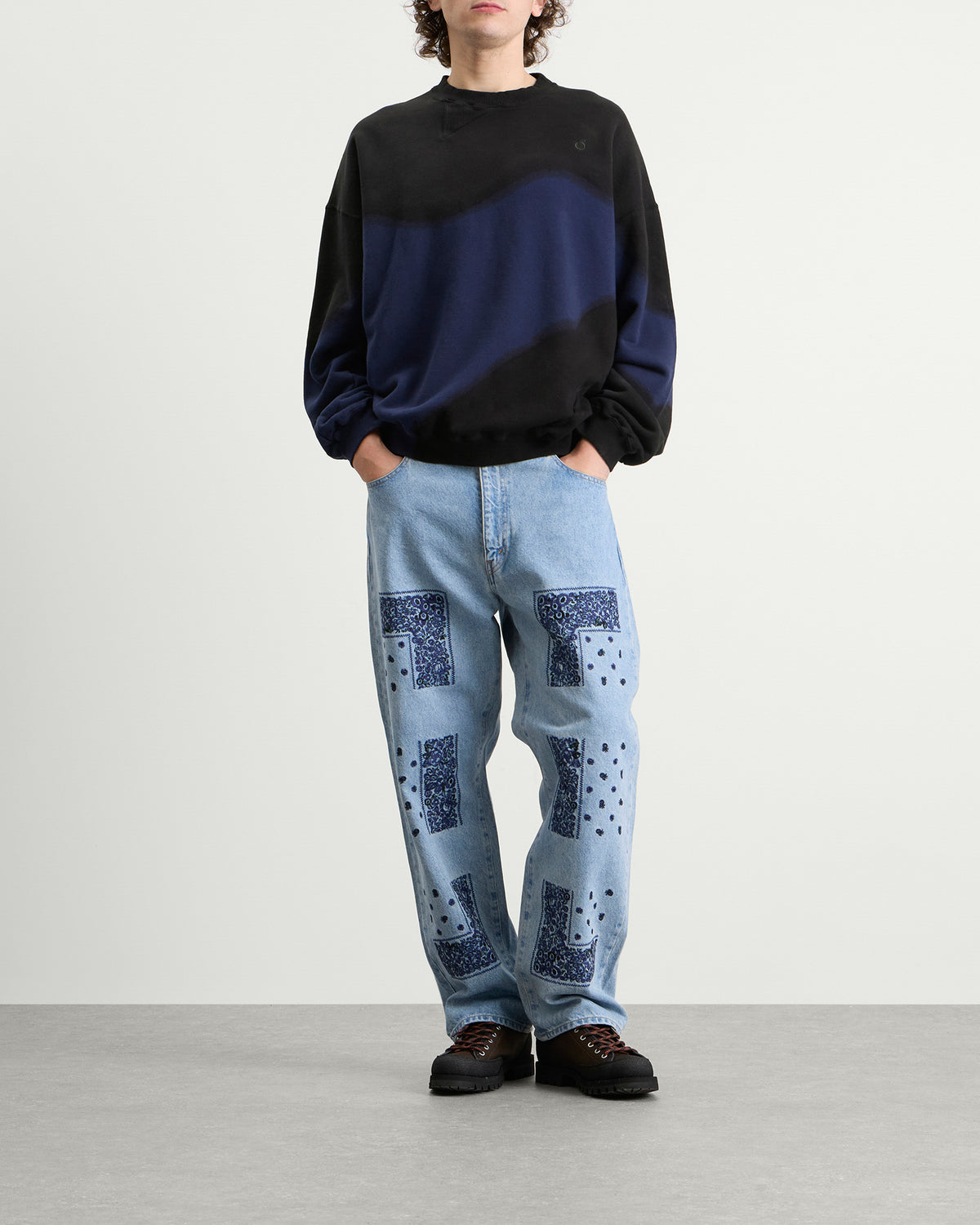 NOMARHYTHM TEXTILE Hand Dye Twist Sweatshirt