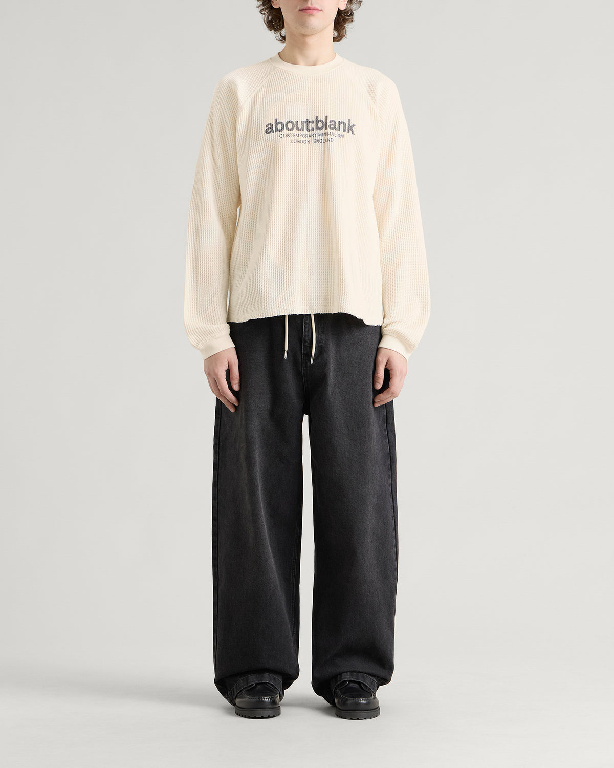 About:Blank Garcon Long Sleeve Waffle