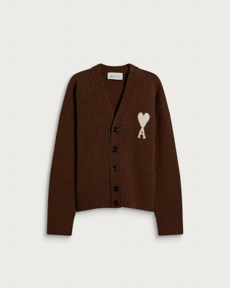 AMI Paris Alpaca Cardigan With ADC