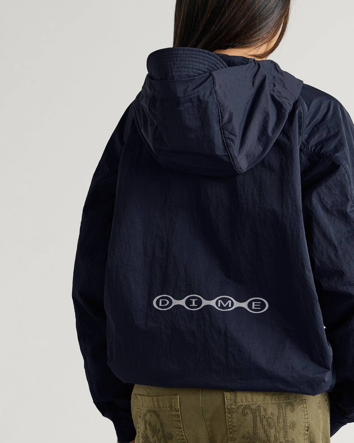 Dime Crinkled Tech Windbreaker Jacket