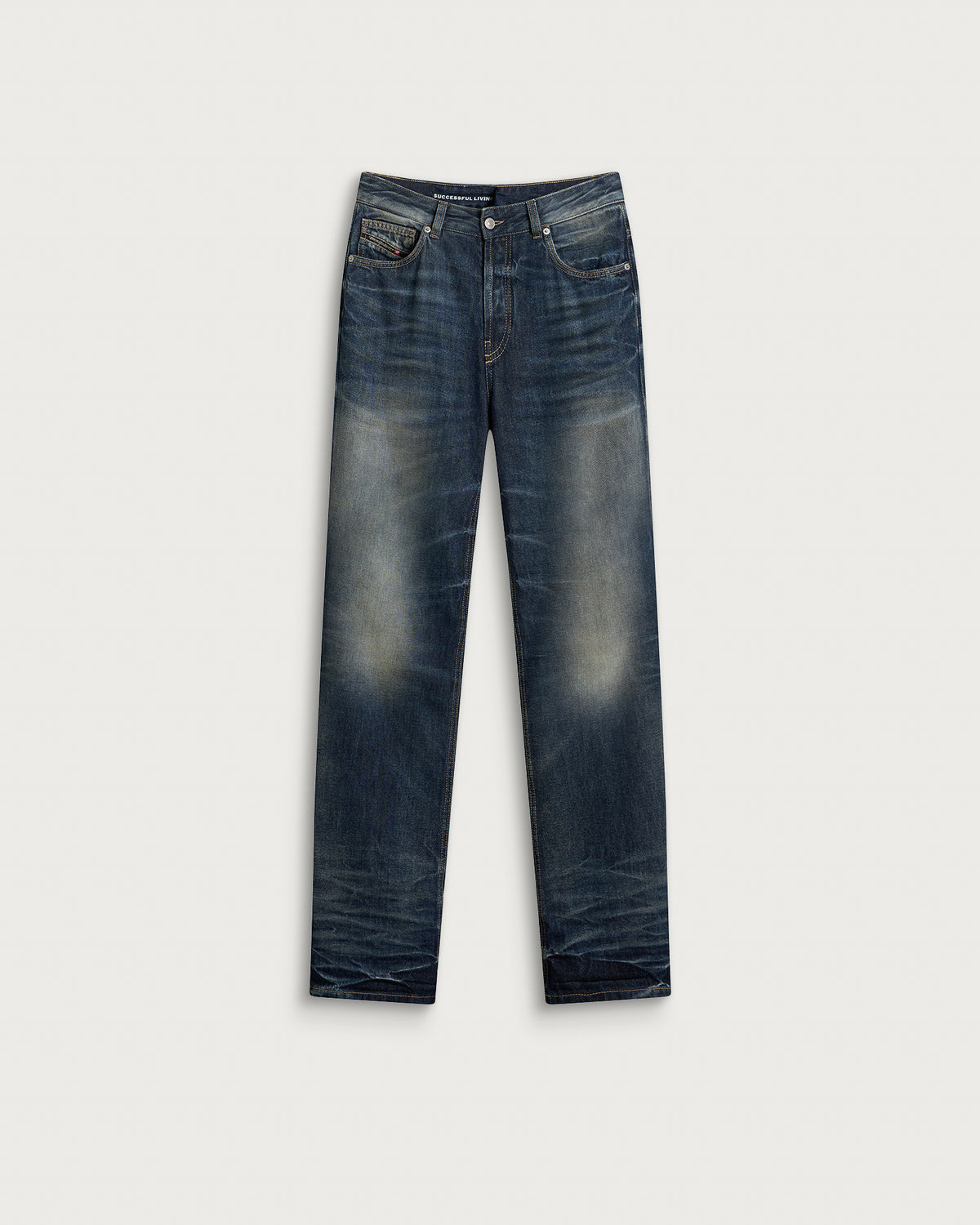 Diesel D-Liet Straight Leg Jeans