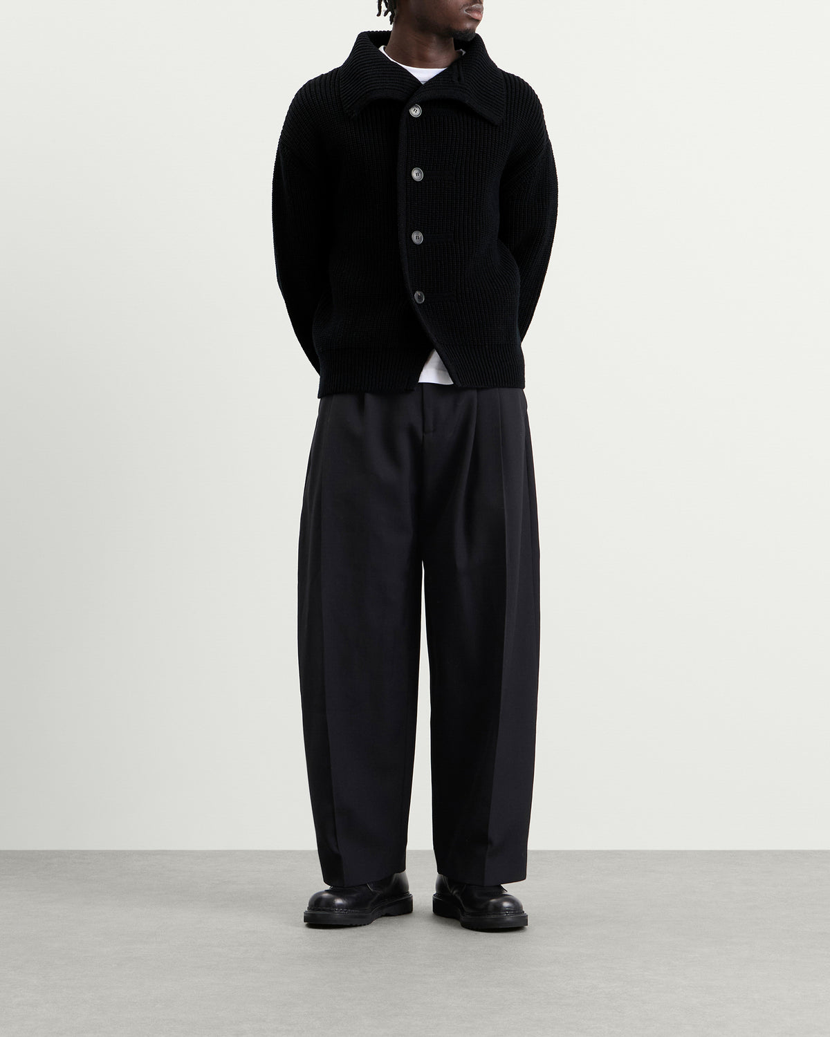 Dries Van Noten Marino Button Knitted Bomber