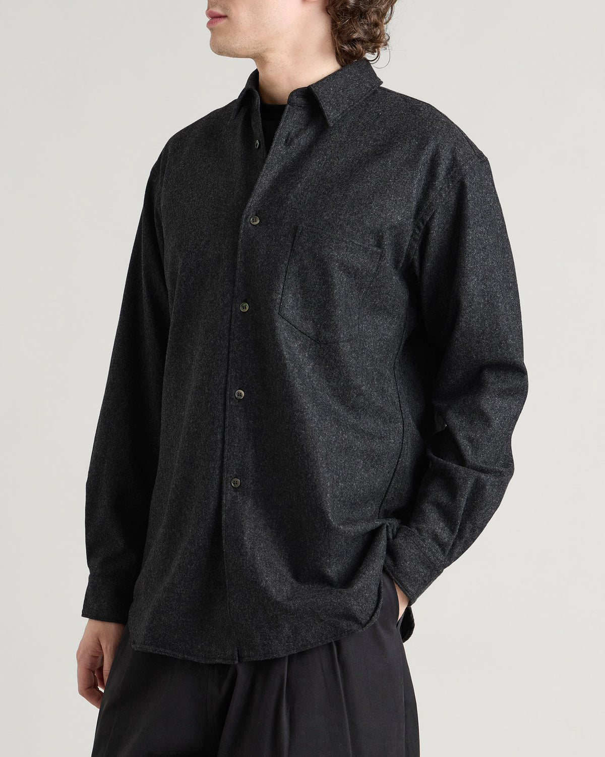 Comme des Garçons SHIRT Wool Nylon Flannel Shirt