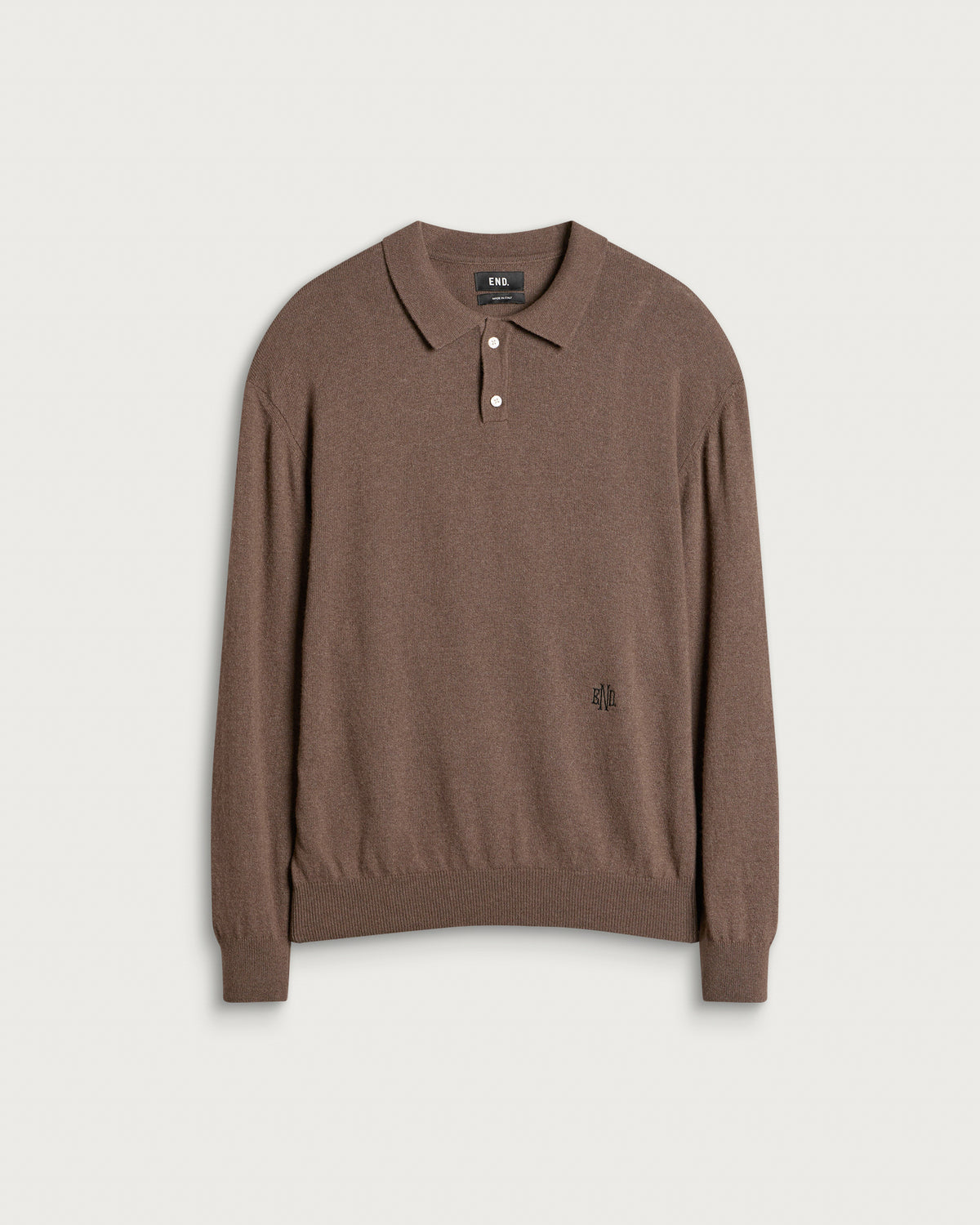END. Monogram Knitted Polo