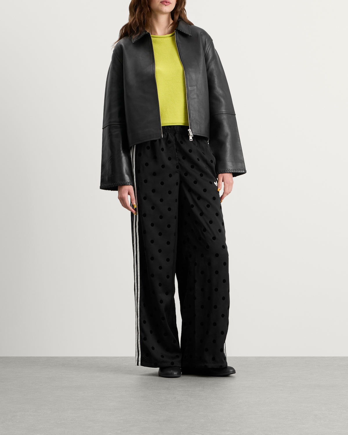 adidas Polka Dot Firebird Wide Trackpants