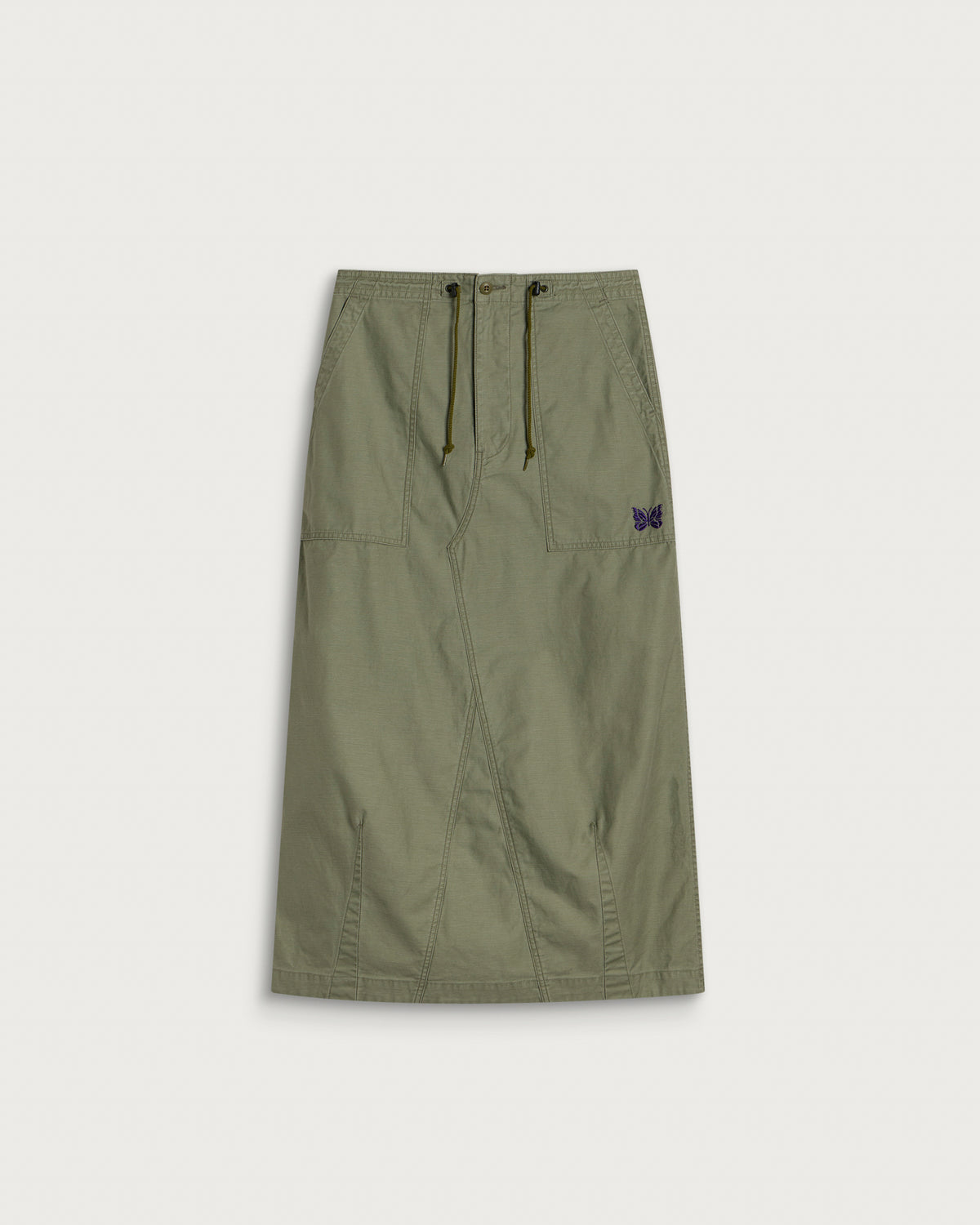 Needles String Fatigue Midi Skirt