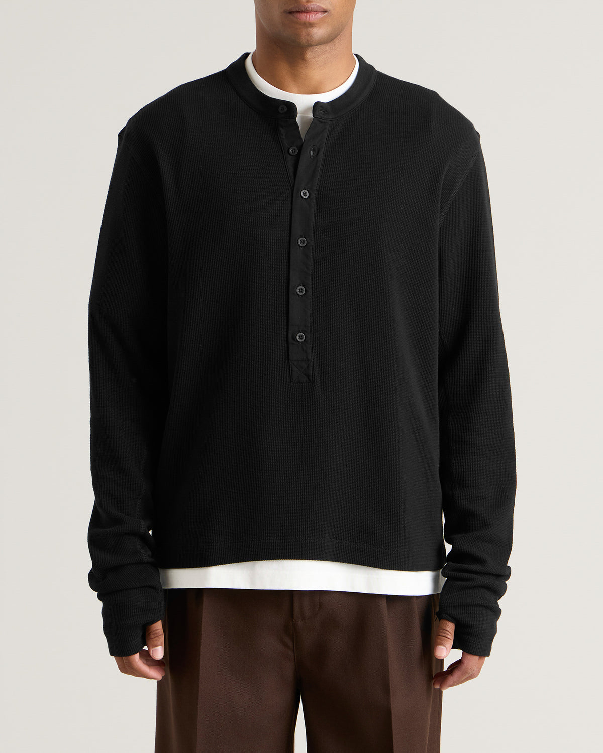 Daniel Simmons Long Button Henley