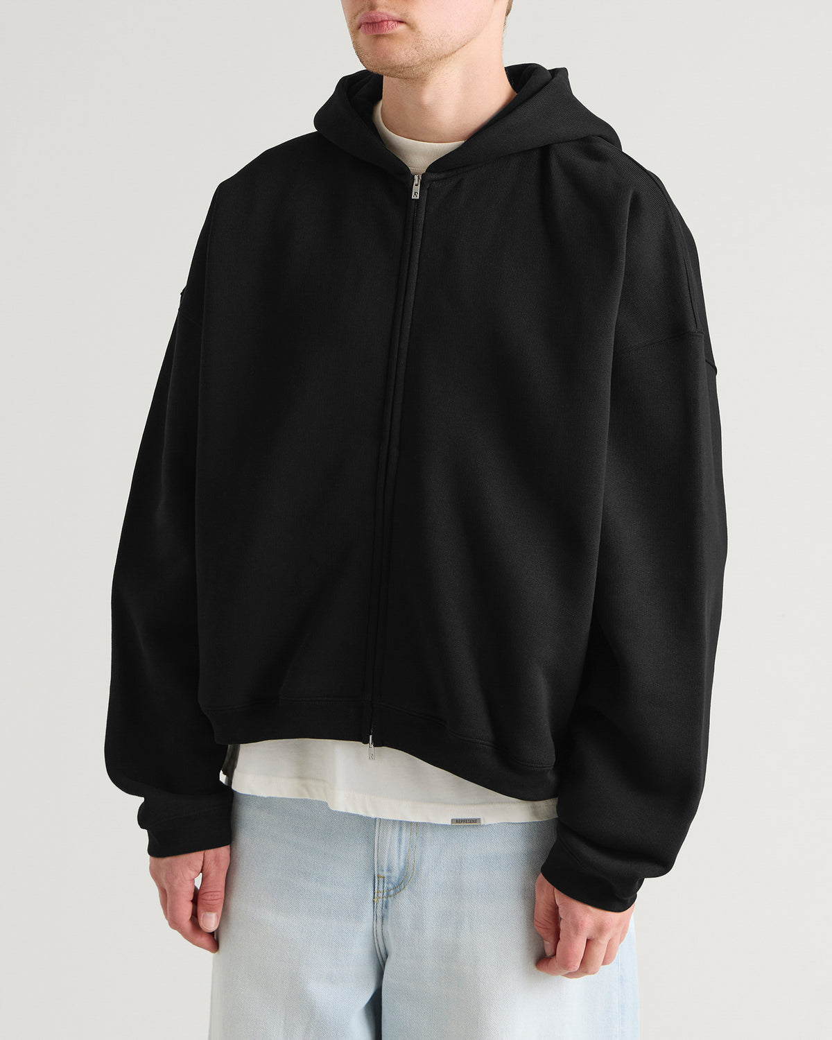 Represent Initial Boxy Zip Hoodie