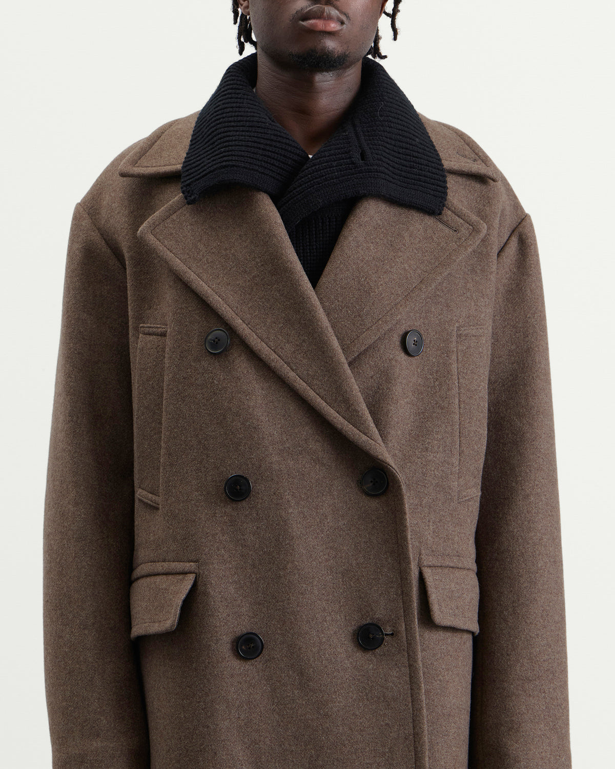 Dries Van Noten Rascott Twill Wool Coat