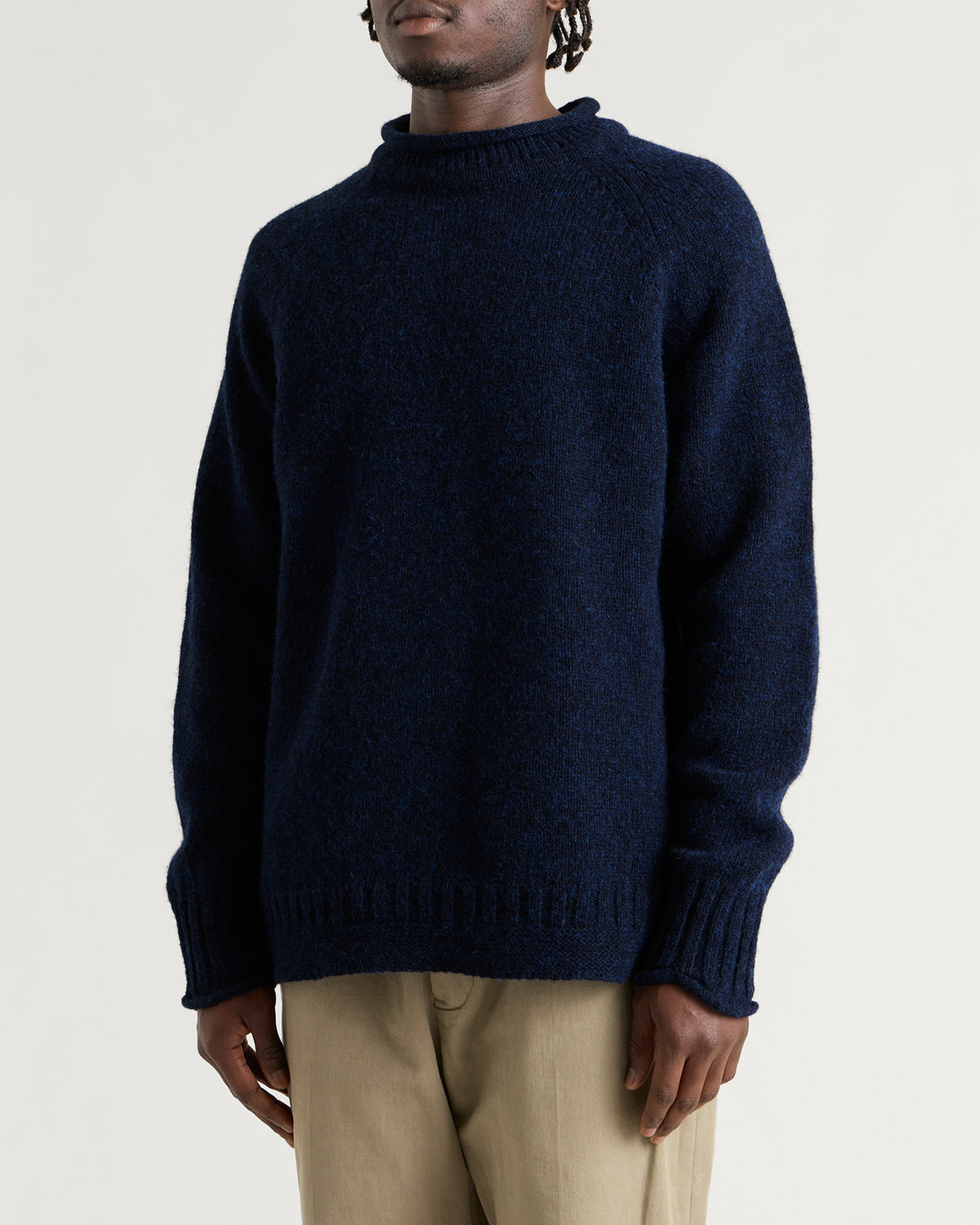 PITTARI Seti Heritage Lambswool Roll Collar Jumper