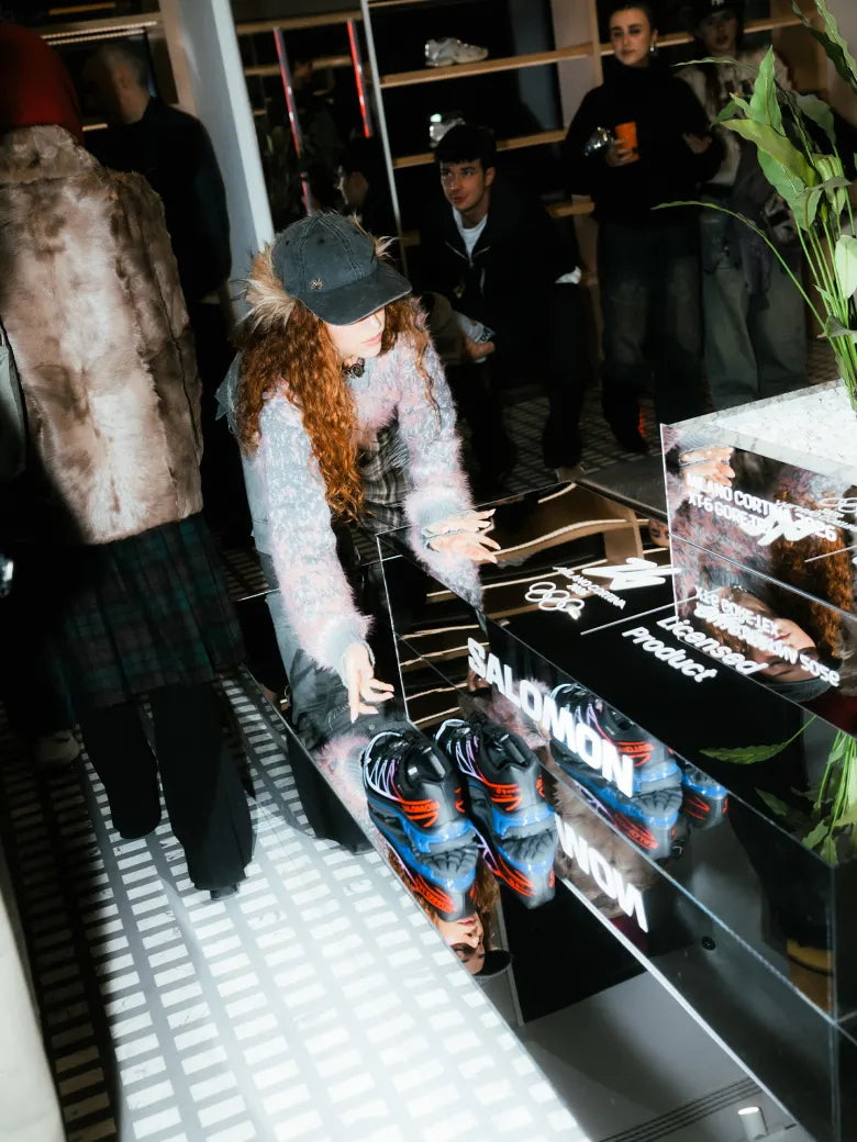 Event celebrating Salomon Milano Cortina 2026 collection at END. Milano store