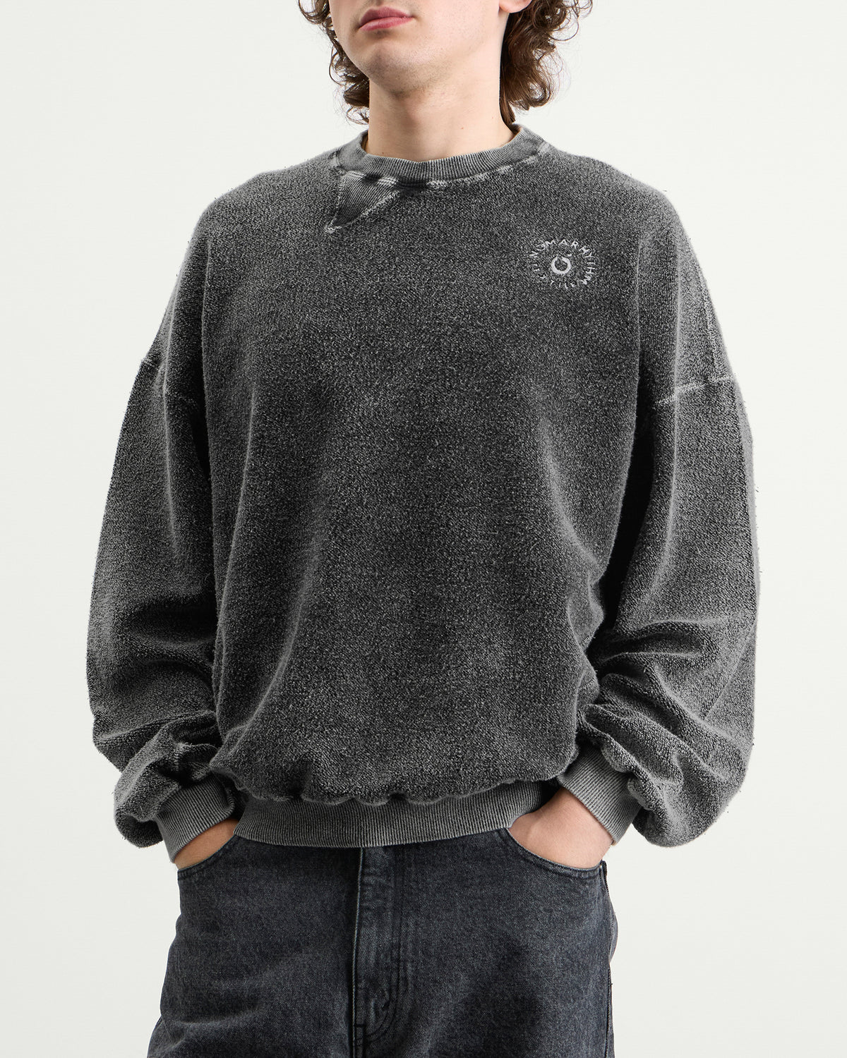 NOMARHYTHM TEXTILE Hand Dye Reverse Twist Sweatshirt