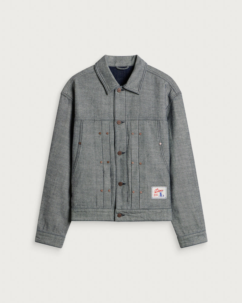 Dime Pleated Denim Jacket