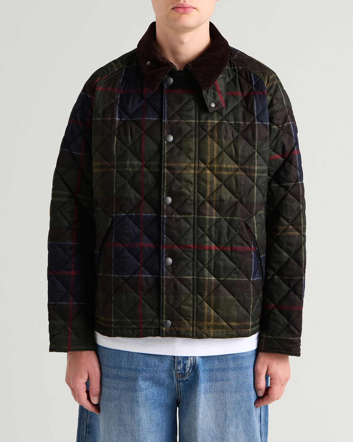 Barbour Tartan Transport Quilted Jacket