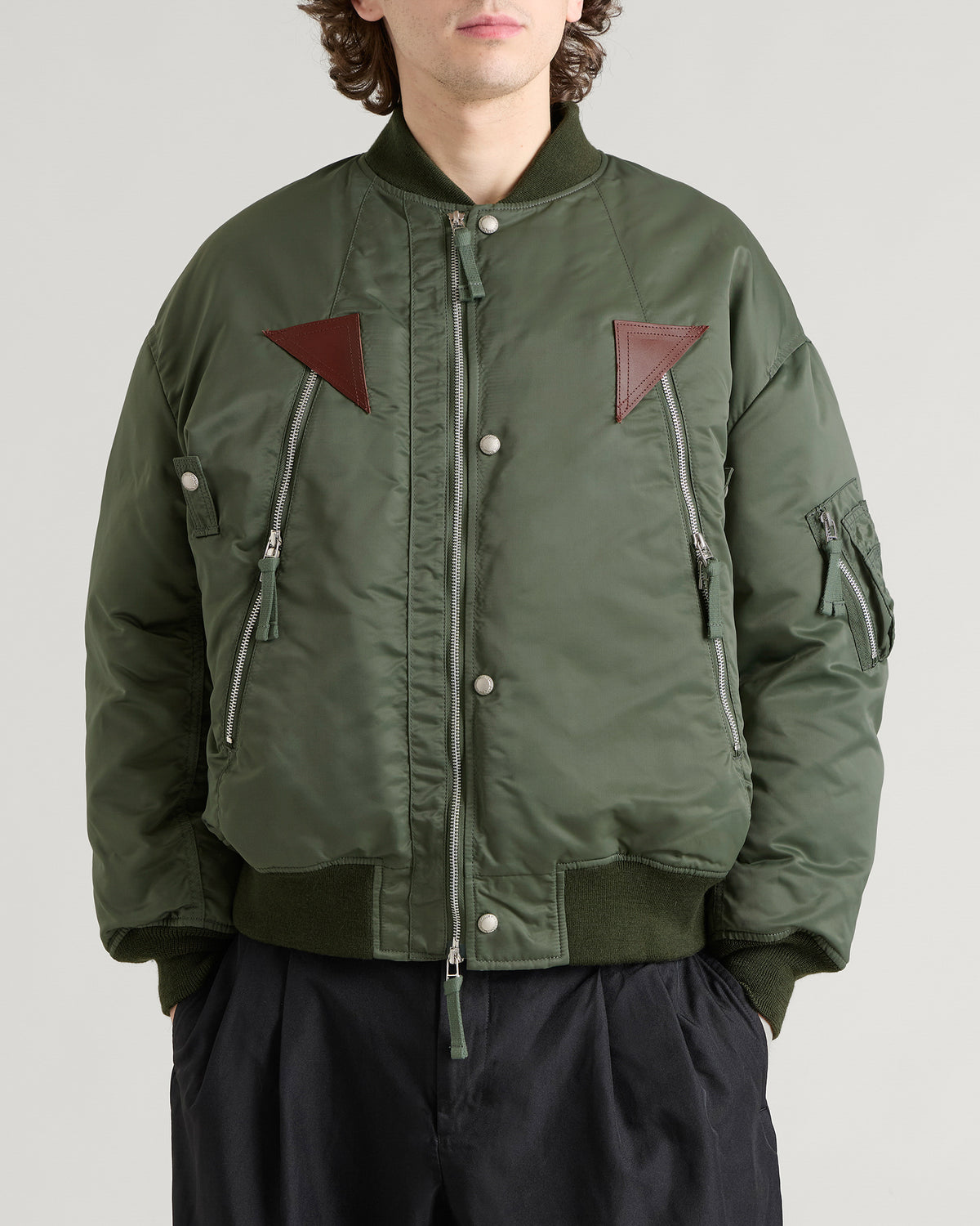 Comme des Garçons Homme Nylon Twill Bomber Jacket