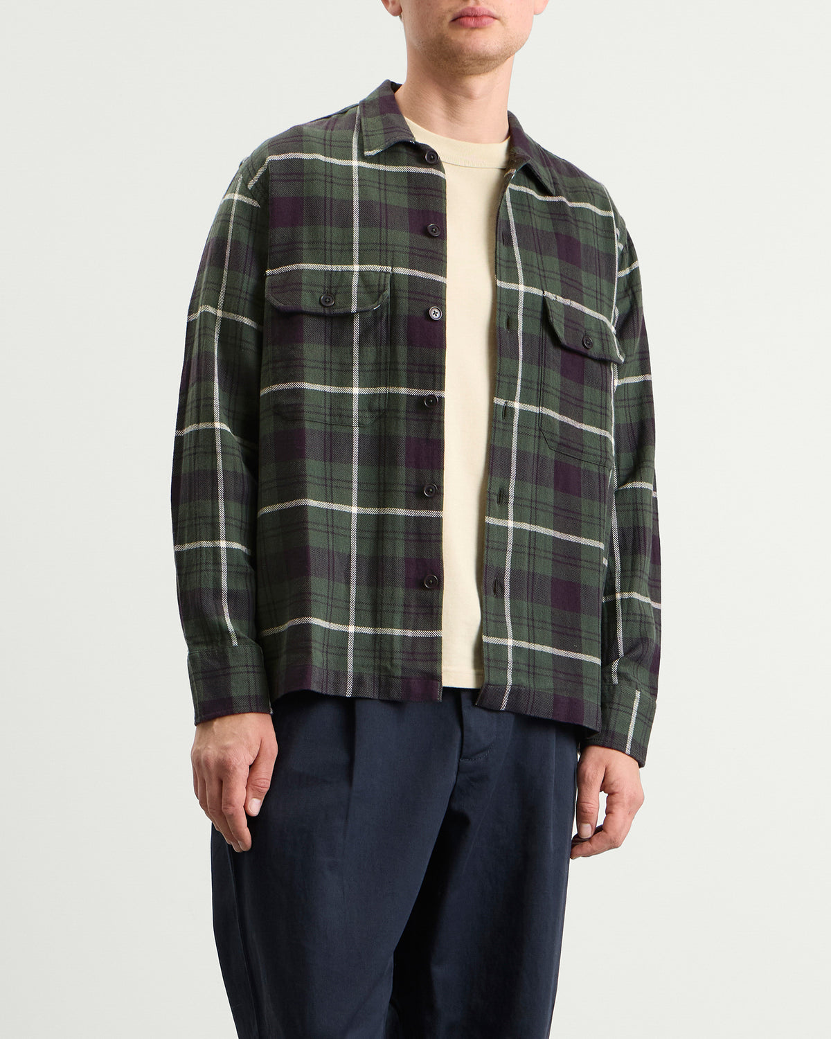 Universal Works Washed Check Utility Shirt