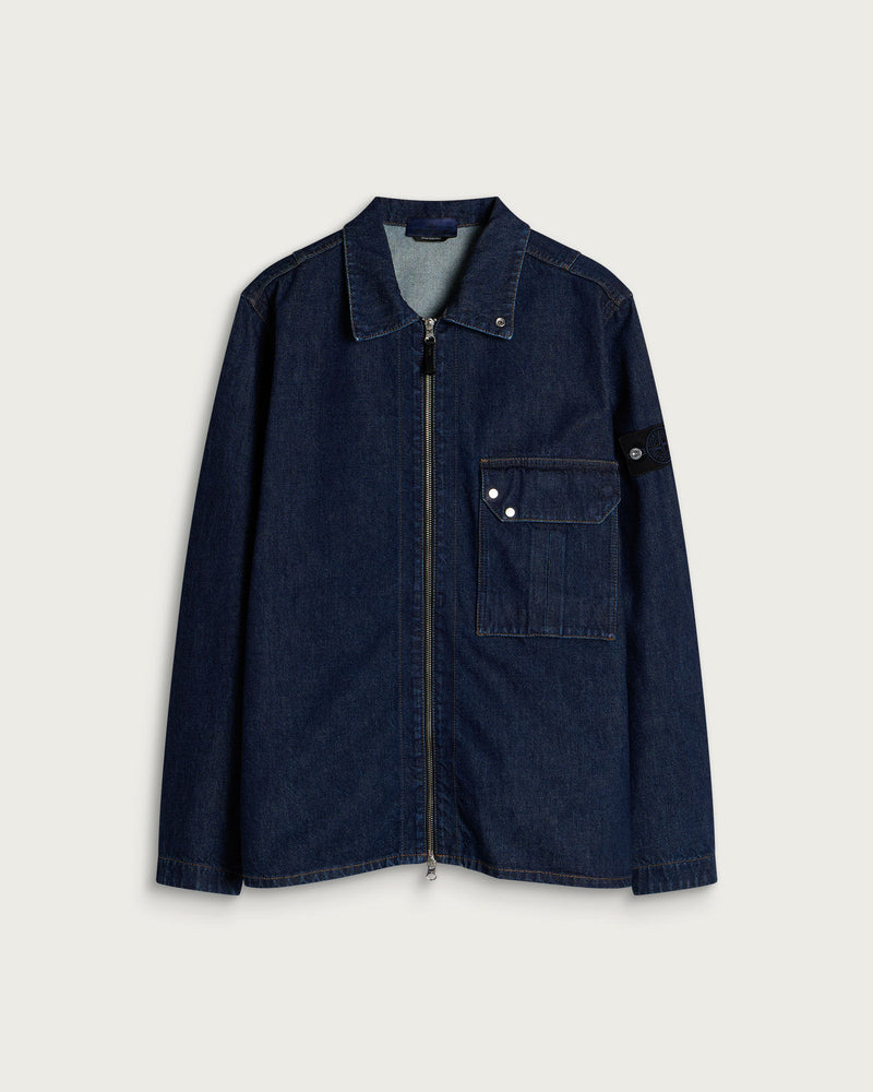 Stone Island Rinsed Denim Overshirt