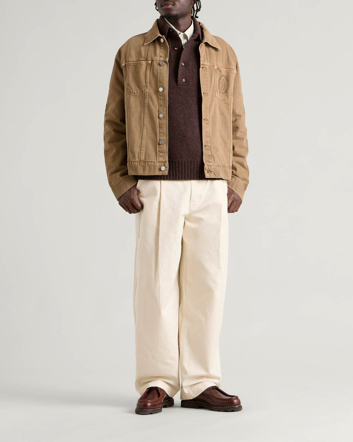 Drôle de Monsieur Patch Pocket Denim Jacket