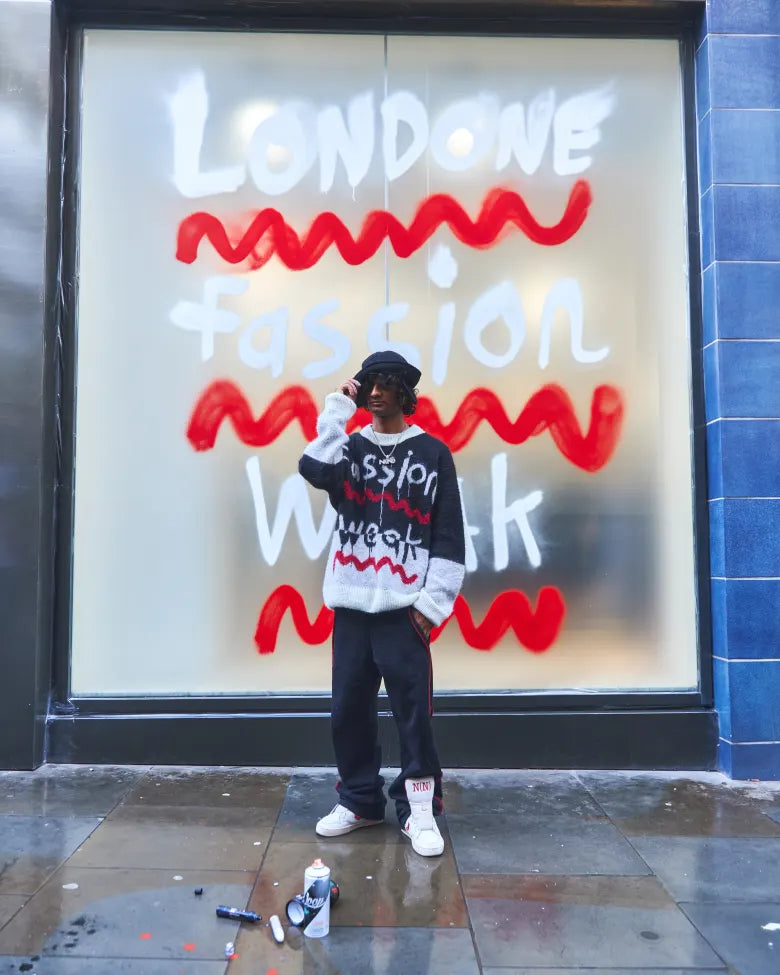 Navinder Nangla outside END. Soho store