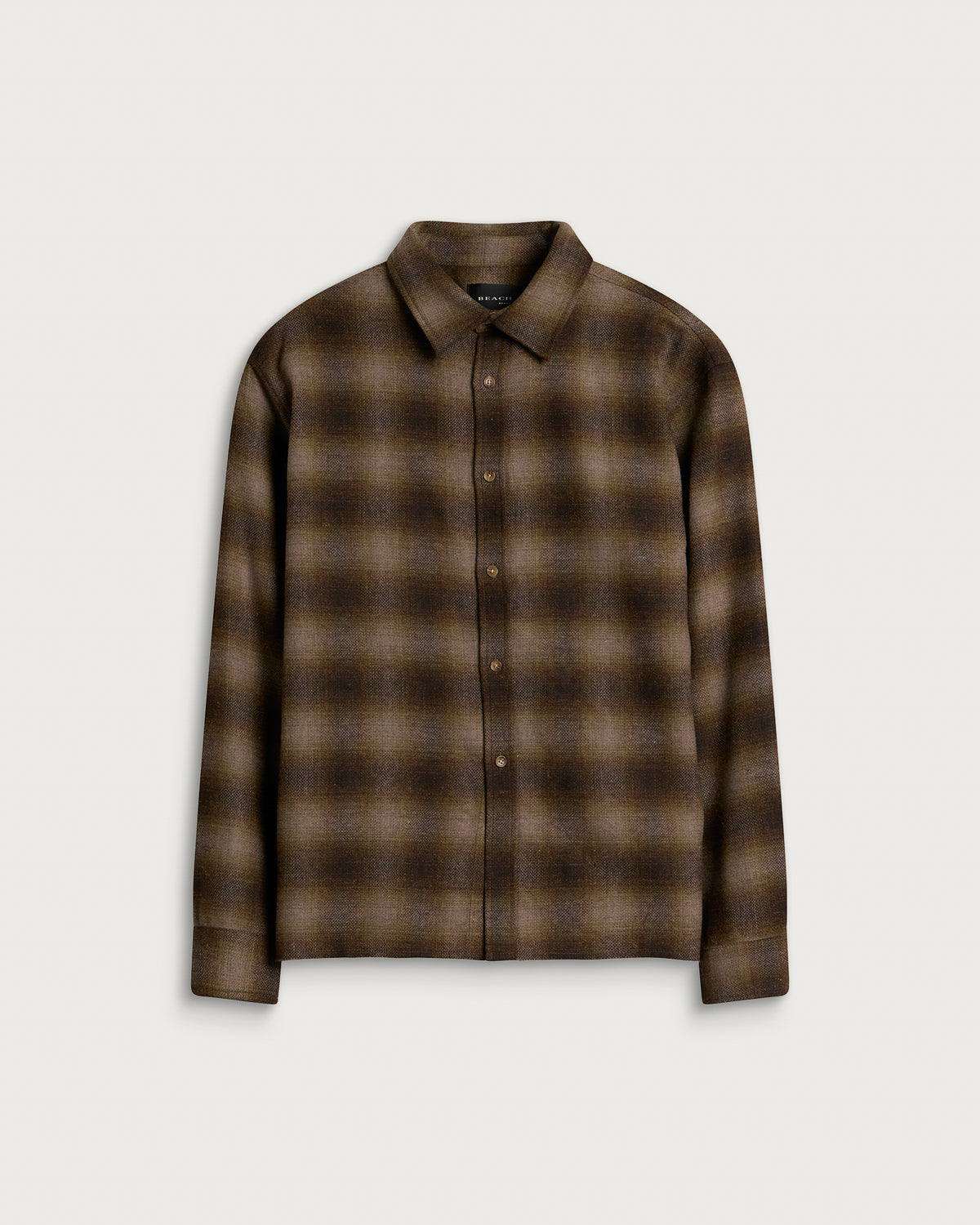 Beach Brains Hold Plaid Check Shirt