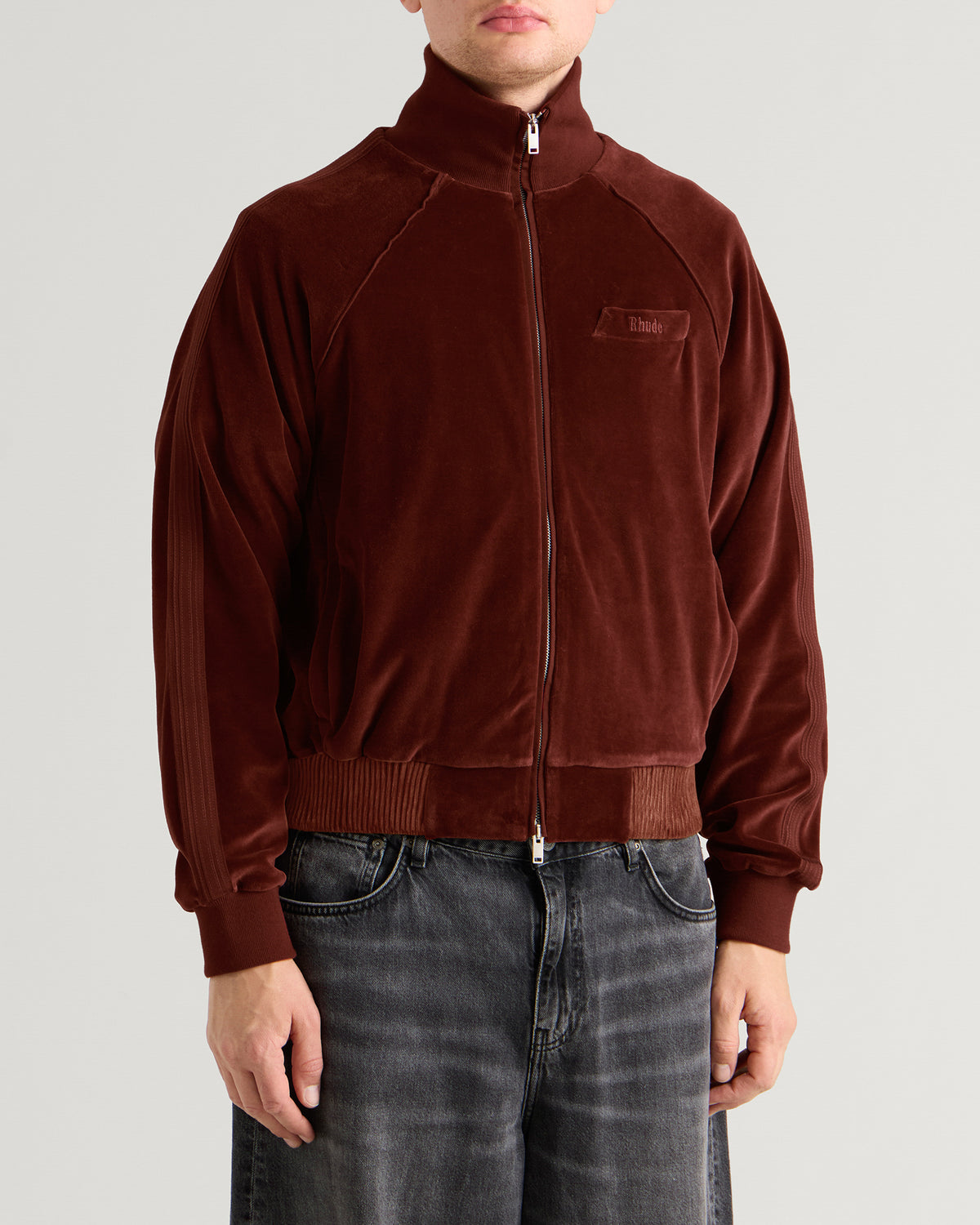 Rhude Madera Velour Track Jacket