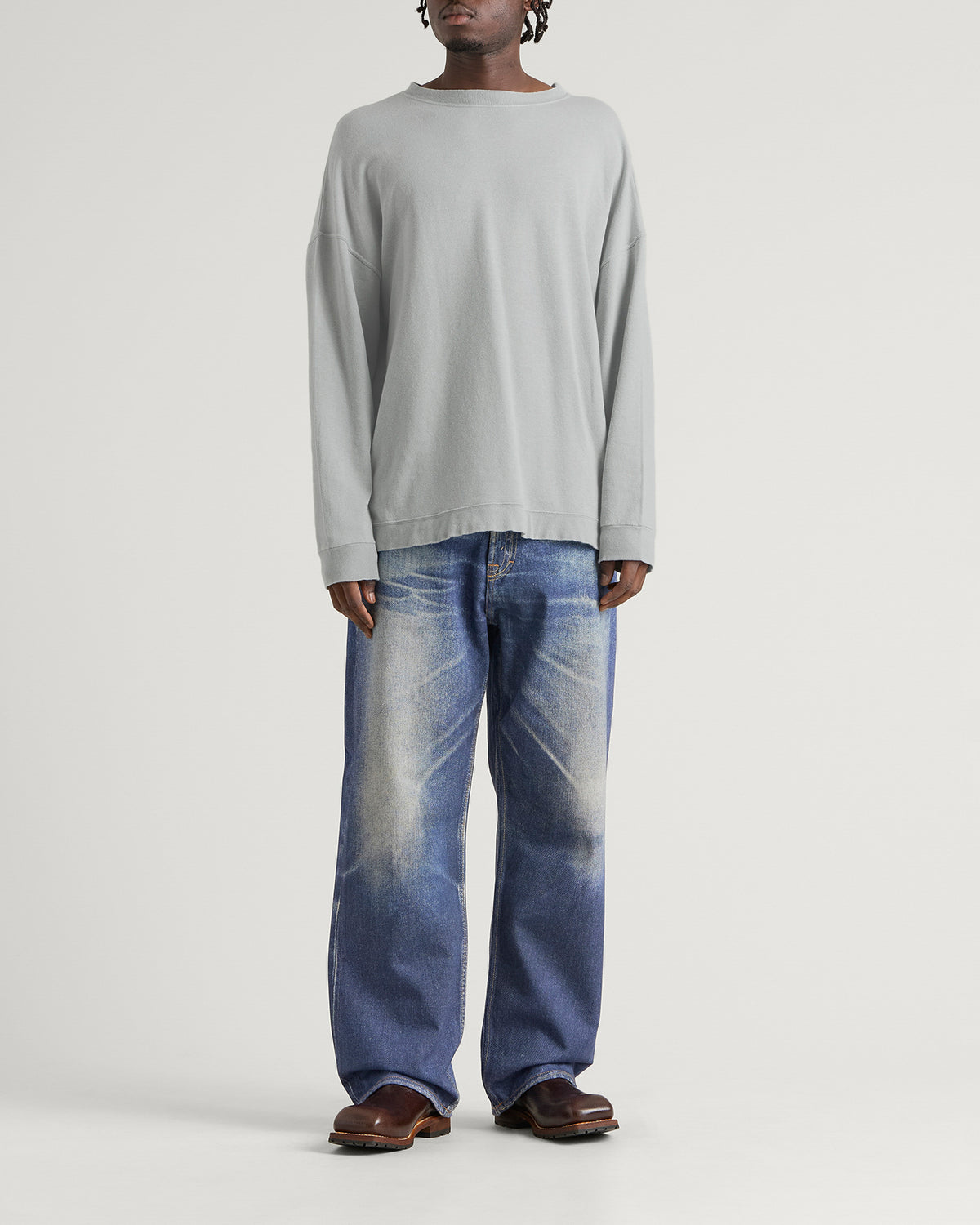Our Legacy Sunfaded Ash Rogue Loopback Slack Sweatshirt