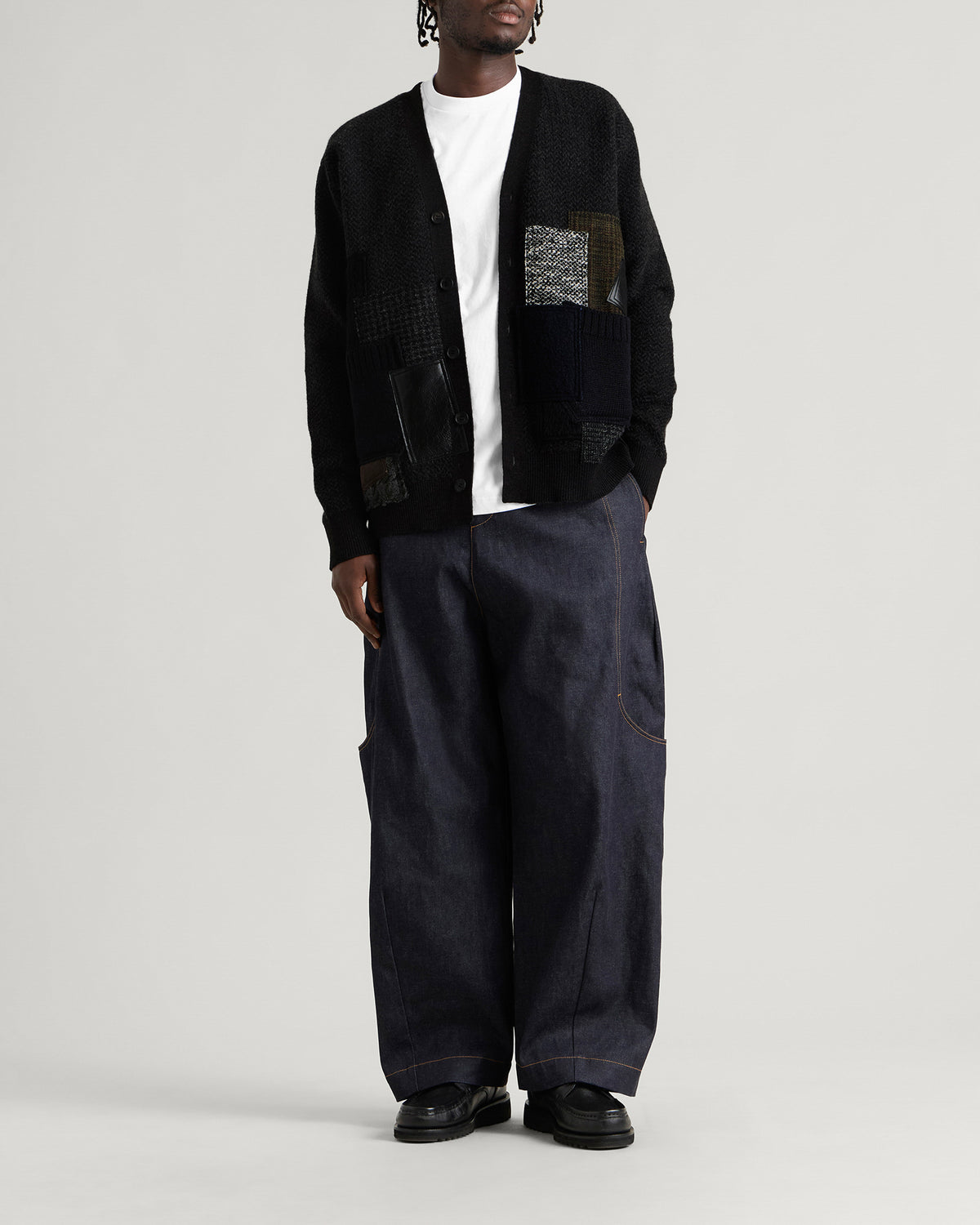 Junya Watanabe MAN Patchwork Wool Cardigan