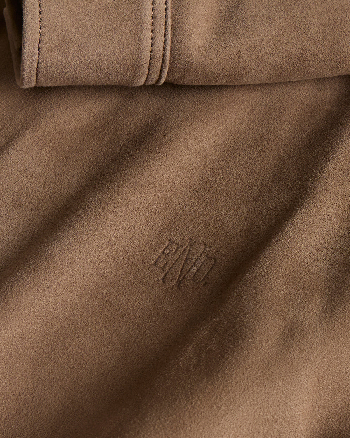 END. Task Suede Leather Shirt