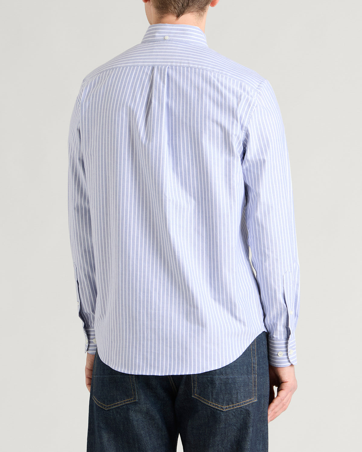 Portuguese Flannel Belavista Stripe Button Down Oxford Shirt