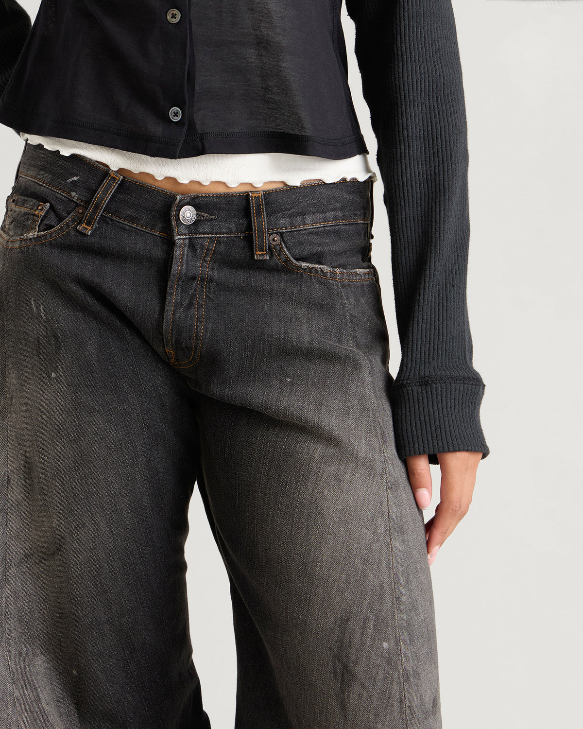 Acne Studios Trafalgar Twisted Baggy Jeans